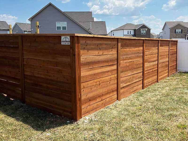 Wood Horizontal Privacy Fence Contractor in Middle Tennessee