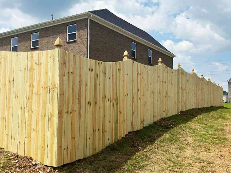 Wood Scalloped fence benefits in Middle Tennessee