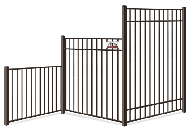 Aluminum fence height options Middle Tennessee