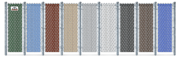 Privacy Slat Color Options For Chain Link Fence in Middle Tennessee