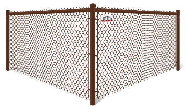 Brown Plastic Chain Link fence contractor in Middle Tennessee