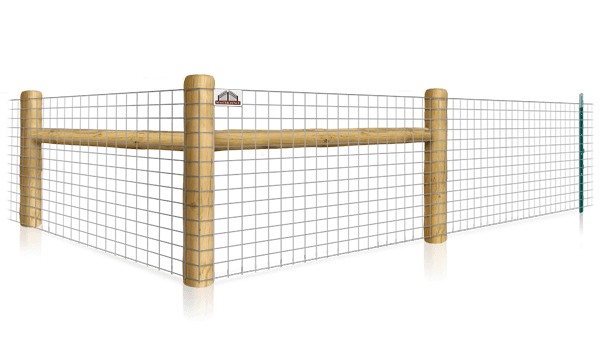 Wire Mesh T-post fence with H-brace for farms