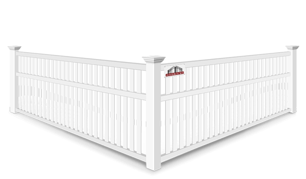 3 Rail Closed Picket vinyl fence contractor in Middle Tennessee